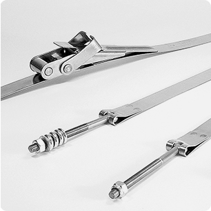 Straps & Strap Assemblies made of heavy-duty stainless steel